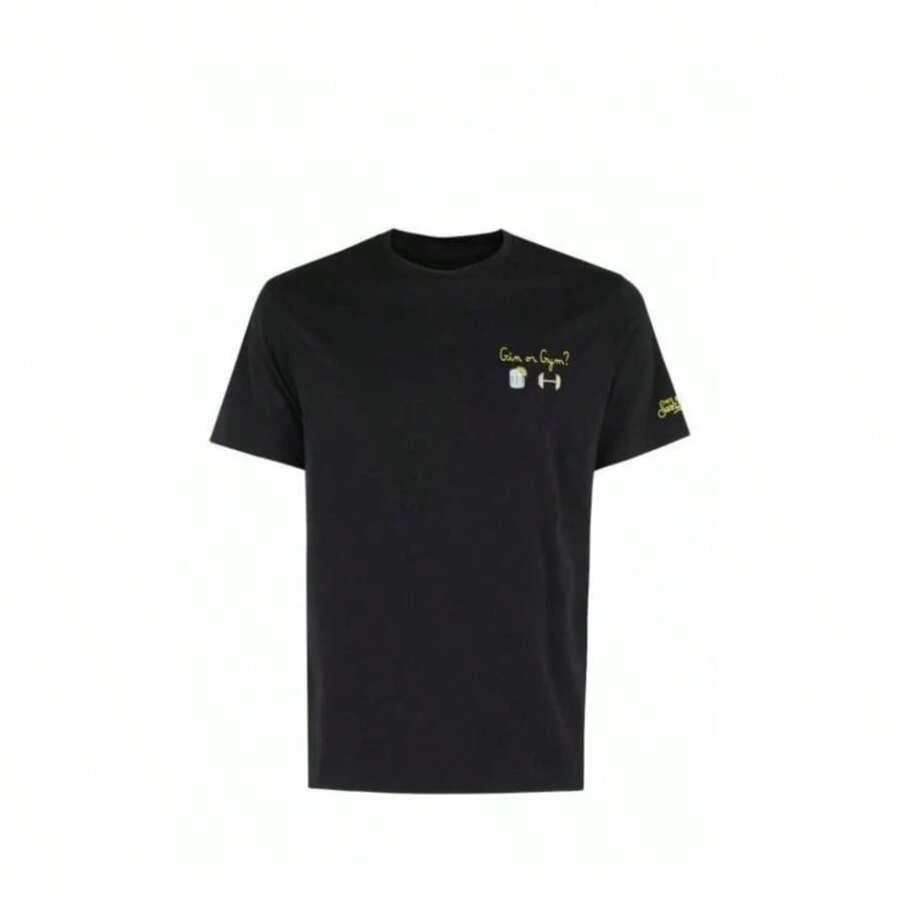 MC2 Saint Barths Aperol Spritz PeRIPsheral Pattern Printing Luxury Brand Cotton Men's And Women's T-Shirts Y2K Retro Tops - màu đen - Xem 1