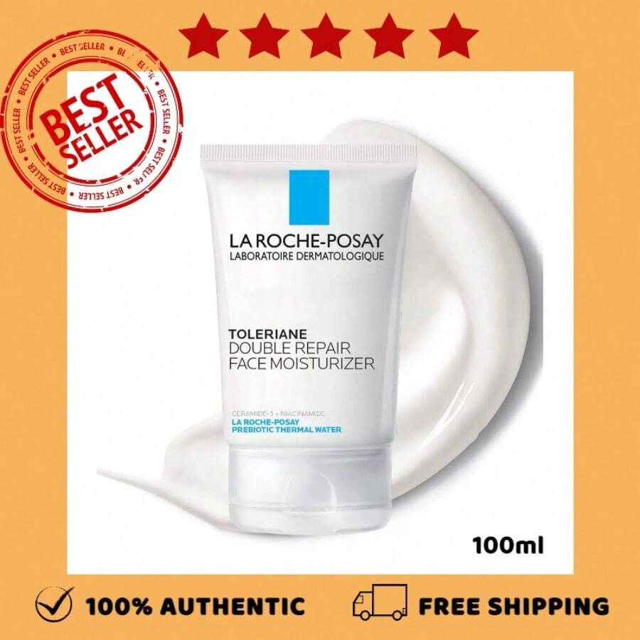 Toleriane Double Repair Face Moisturizer.Face Moisturizer.100ml.  Lightweight Cream Texture - 白色 - 查看 1