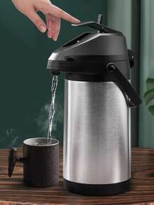 1 件压力不锈钢真空瓶，大容量壶，家用和车用热水瓶，3 升容量