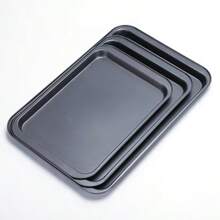 3/1PCS厚烤盘：耐用厨具，烘焙和烘烤用的防溢烤盘，可重复使用的烘焙用具，碳钢烤盘，不粘涂层，厨房烘焙，均匀加热，蛋糕烘焙，饼干烘焙烤盘 - 彩色 - 查看 10