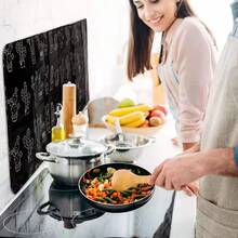 Aluminum Foil Gas Stove Baffle Kitchen Oil Plate Foldable Frying Pan Oil Splash Protection Screen Kichen Accessories