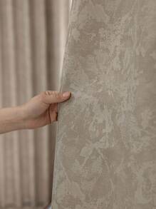 1 件装欧洲雪尼尔提花高档遮光窗帘，适用于豪华客厅、卧室、别墅阳台，高品质遮光窗帘，长 84 英寸