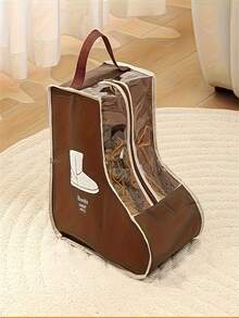 Bolsa de almacenamiento de botas de tela multifuncional con asa: transparente, bolsa protectora de zapatos adecuada para botas altas y de tobillo - diseño ligero, bolsa de almacenamiento de zapatos colgante - Multicolor - Ver 7
