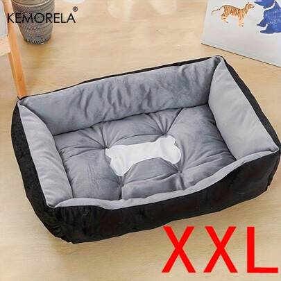 KEMORELA KEMORELA Orthopedic Plush Dog Bed For All Seasons - High Rebound, Comfortable Support, White PP Filled, Ideal For Small To Large Breeds
