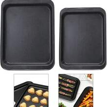 3/1PCS厚烤盘：耐用厨具，烘焙和烘烤用的防溢烤盘，可重复使用的烘焙用具，碳钢烤盘，不粘涂层，厨房烘焙，均匀加热，蛋糕烘焙，饼干烘焙烤盘 - 彩色 - 查看 7