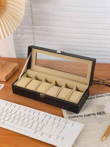 Luxurious PU Leather Watch Box - 2/3/6/10/12 Slot Organizer - Scratch-Resistant, Secure Storage - Perfect Gift For Collectors And Travel - Elegant Display Case