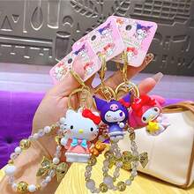 三丽鸥天使吊饰 - 官方授权配饰，饰有梦幻天使图案。可调节链条，细节精致，完美搭配包袋或钥匙，提升您的日常造型。 - 紫色 - 查看 2