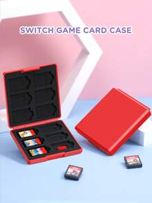 1 hộp đựng thẻ trò chơi Switch, tùy chọn 12 khe cắm và 24 khe cắm tương thích với New Switch 2 (2025), Switch NS/Switch OLED/Lite & Thẻ nhớ Micro SD, Hộp lưu trữ thẻ SD, Hộp lưu trữ thẻ nhớ, Hộp bảo vệ cứng để tránh mất mát, Hộp đựng thẻ trò chơi nhỏ gọn, Phụ kiện tay cầm chơi game, Phụ kiện Switch - Nhiều màu - Xem 14