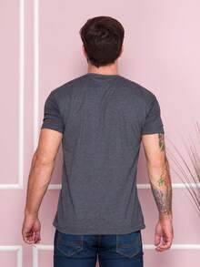 BOOS Men's Short Sleeve Round Neck T-Shirt - 深灰色 - 查看 2