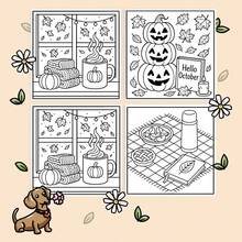 22 Vibrant, Simple & Easy To Color Pumpkins, Falling Leaves, Cozy Sweaters And Autumn Themed Illustrations, Suitable For All Ages - Single Piece - View 5