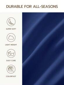 1件超柔软纯色床笠，轻盈如云，9.84英寸/25厘米深口袋，适用于所有尺寸的床——单人床、双人床、大号双人床、特大号双人床，居家和宿舍必备 - 藏蓝色 - 查看 4