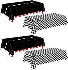4-Pack Racing Car Tablecloths For Birthday Party Decorations, 54x108 Inch - Race Car - View 12