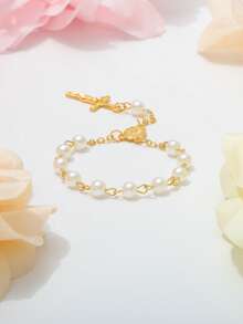 1/5/10 Sets Baptism Rosary Acrylic Rosary Beads Finger Baptism Rosaries For Baptism Favors Christening Favors Communion Favors Weddings Party Favors