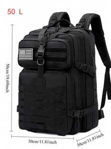 50L/25L Elite Tactical Backpack | 3X Stronger Work & Military Backpack | Resistant And Heavy Duty | 3 Day MOLLE Bug Out Bag