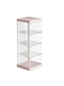 Multi-Layer Durable Powder Puff Container Water-Resistant Makeup Sponge Case Storage Box Rotary Transparent Cover Dust-Proof - Multicolor - View 12