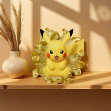 Miniso Pokémon Series Pikachu 3D Refrigerator Magnet, Adorable Design Brightens The Kitchen, Strong Magnetic Force Ensures Stable Decoration (1 PC)