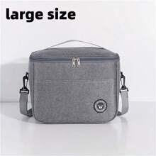 1 pezzo Nuova borsa termica con design senza mani e a prova di perdite, riutilizzabile, adatta per lavoro, campeggio, viaggi, con opzioni multiple per il trasporto, senza contatto con gli alimenti, per il ritorno a scuola, borsa da trasporto da esterno