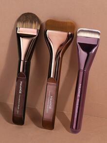 MAANGE 2/3/5/7/11/12pcs Skin-Friendly Super Soft Professional Travel Makeup Brush Set, Includes Face Brush, Powder Brush, Foundation Brush, Concealer Brush, Contour Brush, Nose Brush, Highlighter Brush, Detail Brush, Made Of High-Quality Synthetic Hair, Comfortable And Versatile For Home Or Travel Use