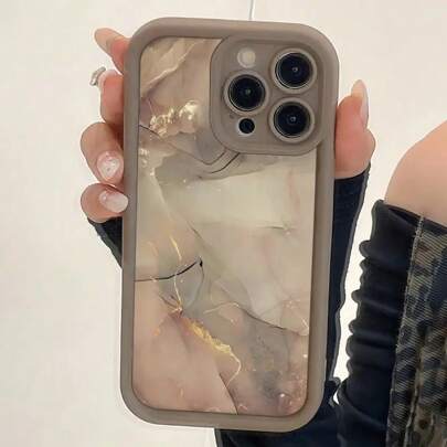 1 件大理石纹保护手机壳适用于 14 Pro、13、11/12、15 Plus、14 Pro Max、13、12、16 系列防水防震防摔防刮