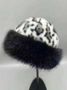 1pc Women Winter Furry Hat, European & Korean Style Warm Headwear, Solid Color Cute & Versatile, Thicker Design - Multicolor - View 17