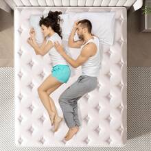 12in Queen Size Mattress,Deep Sleep Memory Foam Hybrid Euro Top Mattress,Medium Firm Hybrid Mattress, Luxurious Comfort With Pocket Springs,Assembled In USA,Boxed,10inch/14inch Twin Full Queen King Size Mattress Options.Colchones Para Cama - 12in-xanh và trắng - Xem 3