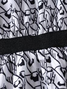 Girls' Retro Plaid Patchwork Ruffle Collar Casual Long Dress, Spring/Autumn