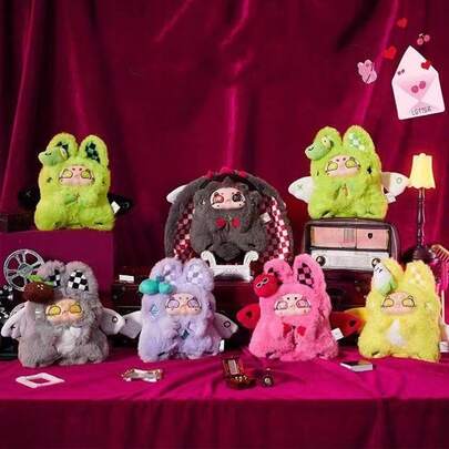 1pc Random Soft Candy Messenger Blind Box Figurine Gift, Office Desk Decor, Birthday Holiday Gift, Bag Charm, Keychain, Room Decor, School Supplies, Suitable For Various Festivals Like Teacher's Day, Halloween, Christmas, Gift For Friends, Girlfriend, Couples