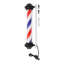 41'' LED Barber Pole Light Classic Style,Hair Salon Barber Shop Open Sign,Rotating Red White Blue LED Strips Hair Salon Sign Light,Waterproof Save Energy - 紅白色 - 查看 3