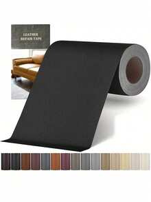1PC Leather Repair Tape, Self Adhesive Leather Repair Patch For Sofas Couch Furniture Car Seat, Leather Rip Repair Kit Self-Adhesive Leather Refinisher Cuttable Sofa Repair, For Hotel/Restaurant/Office/Commercial For Workshops&Stores