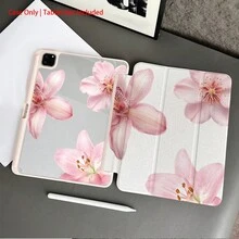 Ốp bảo vệ máy tính bảng họa tiết hoa - Tươi mới và thanh lịch, được thiết kế dành cho người dùng theo đuổi thẩm mỹ tinh tế, có khe cắm bút cảm ứng, phù hợp với iPad 10.9/10.2/Air thế hệ thứ 5/Pro 11/10 thế hệ/9.7/Air 2/iPad (thế hệ thứ 7)/iPad (thế hệ thứ 8)/iPad Air 4/5/iPad Pro 11/iPad thế hệ thứ 10 10.9 inch (mẫu 2022)/iPad Air 13 (mẫu M3 2025)/iPad Air 11 (mẫu M3 2025)/iPad Air 11 (mẫu A16 2025), có chức năng tự động ngủ/thức, phụ kiện máy tính bảng thời trang. - Nhiều màu - Xem 5