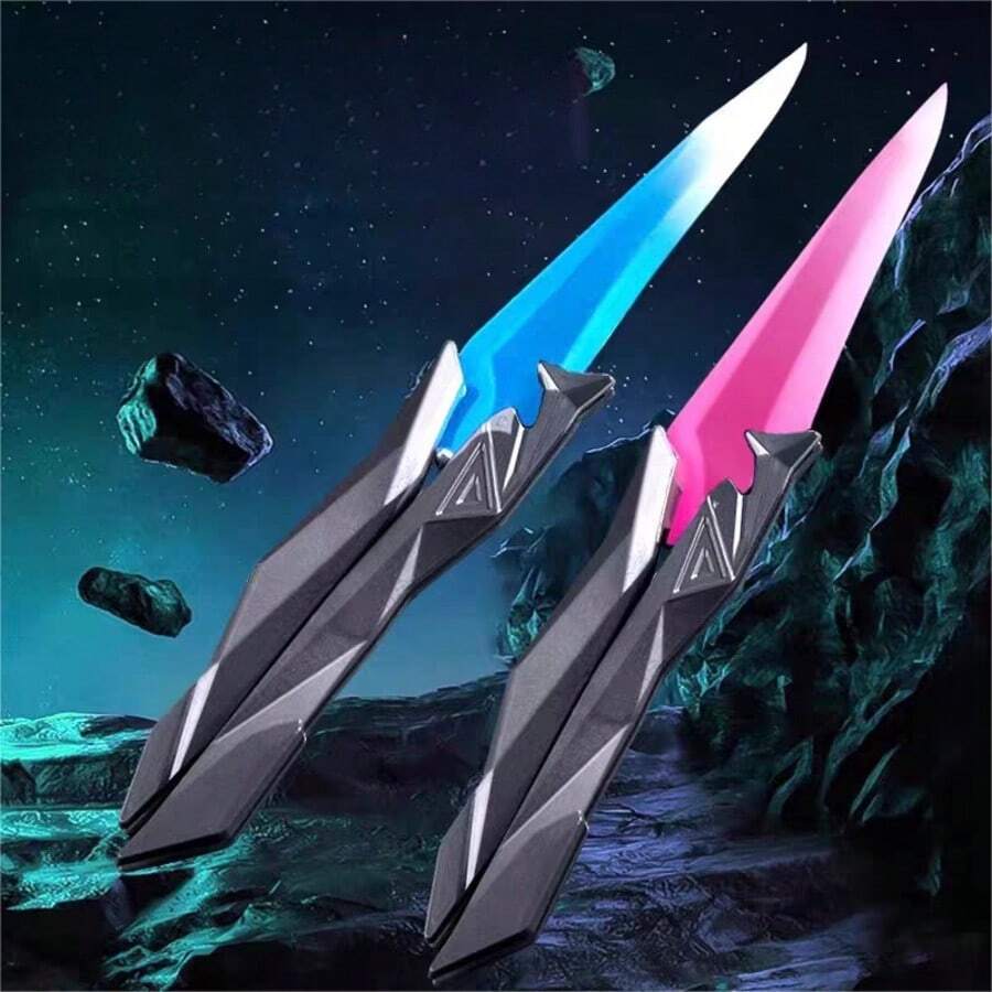 Valorant Singularity 遊戲周邊武器模型，可折疊 ABS 塑膠射出成型蝴蝶刀，紓壓指尖運動玩具，Cosplay 與短影片表演道具，生日與聖誕理想驚喜禮物