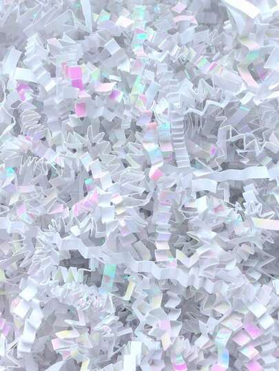 25g/50g Shiny Crinkle Paper Confetti, Rainbow Colors, Gift Box Filler, Ideal For Gift Wrapping And Christmas