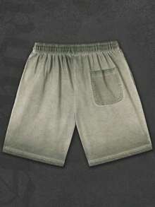 Cross Print Men's Shorts Set, Men, Ropa De Hombre, Men Shorts Set, Pantalones De Hombre, Shorts For Men, Graphic Tees Men - xanh quân đội - Xem 2