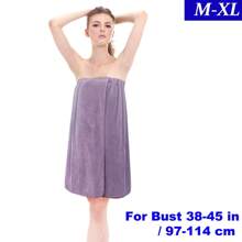 1 件装珊瑚绒浴袍，带贴纸和松紧带，多种尺寸，完美贴合，舒适，吸水可穿戴浴巾，女士浴裙，浴巾，桑拿海滩泳池健身房旅行睡袍，浴室必备用品，学校，返校，旅行，旅行必需品，家居必需品，毛巾，皮肤护理