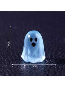 Creative Glow-In-The-Dark Mini Ghost DIY Kit: Miniature Halloween Decor, Desktop Ornament, Perfect For Festivals, Birthdays, And Halloween Gifts - Multicolor - View 6