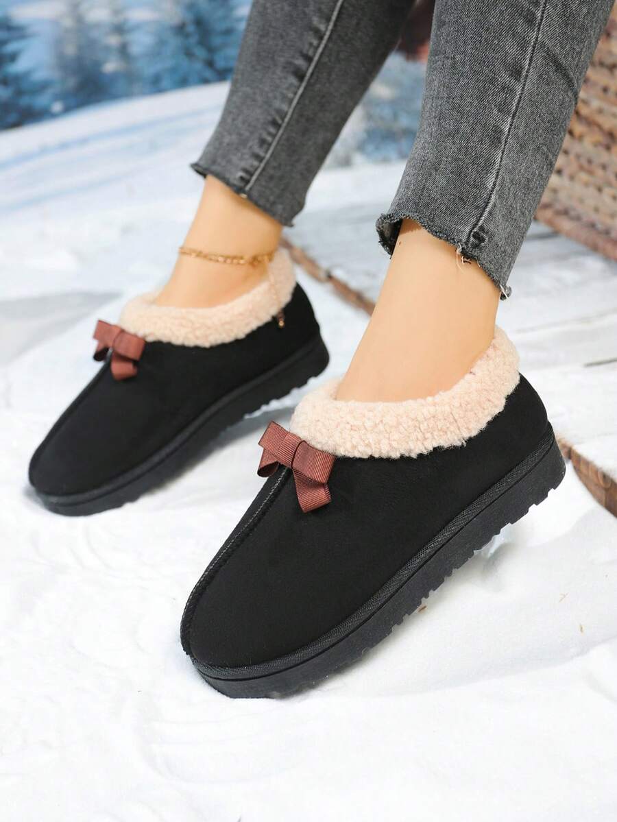 Botas de nieve 2025 para adolescentes, botas de nieve de moda casuales para exteriores