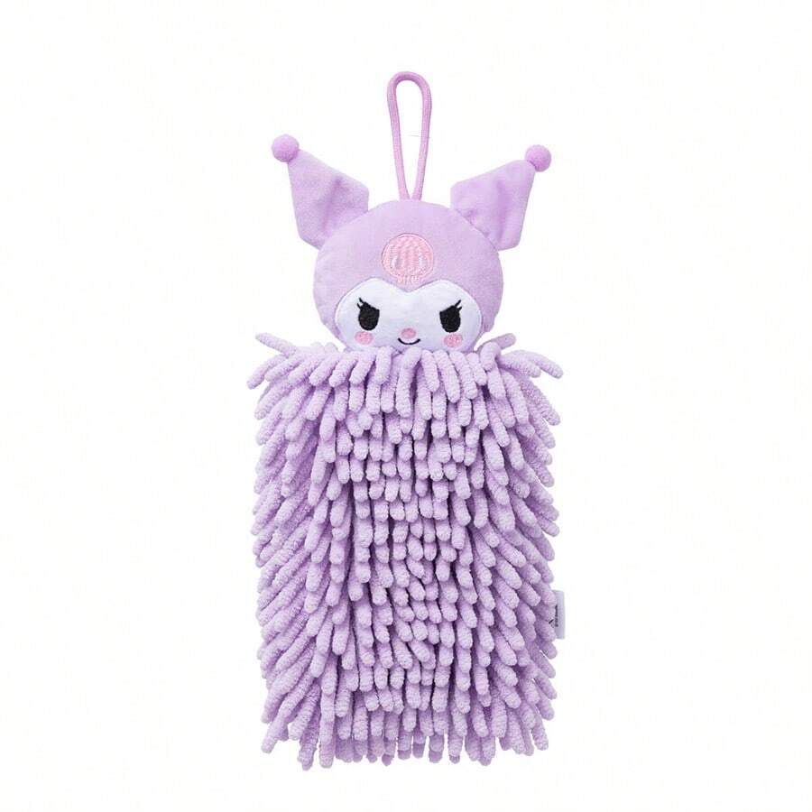 Miniso Sanrio Kuromi 雪尼尔手巾,雪尼尔纤维柔软亲肤,吸水性强,可悬挂于室内方便取用(1 条) - 紫色 - 查看 1
