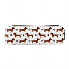 1pc Dachshund Pattern Pencil Case, Unique Student Stationery Storage Bag, Various Patterns Available, Suitable For Student Desk Organization After Back To School - Multicolor - View 14