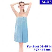 1 件装珊瑚绒浴袍，带贴纸和松紧带，多种尺寸，完美贴合，舒适，吸水可穿戴浴巾，女士浴裙，浴巾，桑拿海滩泳池健身房旅行睡袍，浴室必备用品，学校，返校，旅行，旅行必需品，家居必需品，毛巾，皮肤护理