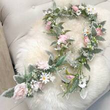 1 pièce Vigne d'Alice de 175 cm, tissu de soie, convient pour la décoration de mariage, l'extérieur, la décoration de fête, le centre de table, la décoration de printemps/été, la décoration d'automne, fleur artificielle, plante artificielle, vigne de plante artificielle, décoration d'Halloween, rose, marguerite