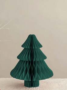 2 件/套圣诞树形桌面装饰、圣诞装饰、圣诞树蜂窝纸装饰、圣诞派对装饰、圣诞餐桌装饰、新年派对、圣诞节节日氛围装饰