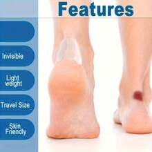 20 piezas/10 piezas Parches para ampollas, Almohadillas de gel para ampollas, Vendajes acolchados, Protector de gel invisible para ampollas, Parches protectores para ampollas en el talón, el pie y los dedos de los pies, Adhesivos hidrocolloides para el cuidado de ampollas en el talón - Pegatinas antidesgaste, Parches para pedicura, Herramientas para el cuidado de los pies