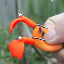 1pc Soft Frog Fishing Lure -Realistic Artificial Bait With Rotating Legs For Bass, Snakehead