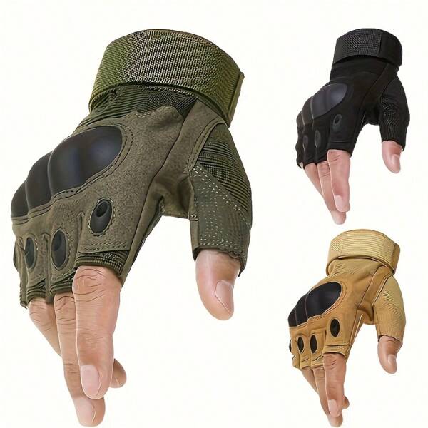 Atmungsaktive Halbfinger Polyester Handschuhe mit Handgelenk-Wrap Unterstützung und Vollflächenabdeckung, geeignet für Gewichtheben, Hangeln, Ziehen, Fitness-Übungen, passend für Männer und Frauen Outdoor-Sport und Indoor-Gym-Übungen, Outdoor-Sport-Handschuhe | Atmungsaktives Handschuh-Design | Verstellbare Fitness-Handschuhe, Gym-Zubehör