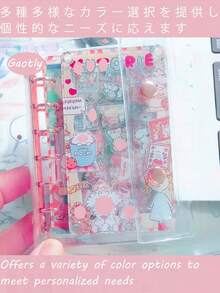 7 carpetas de anillas transparentes y coloridas, vibrantes y con estilo, con diseño de doble broche para mayor atractivo estético, perfectas para organizar fotos, planificación presupuestaria, diarios, pegatinas, útiles de oficina y escolares, un elemento esencial ideal para volver al colegio, un regalo pensado para Halloween y Navidad, imprescindible para coleccionistas y mentes creativas