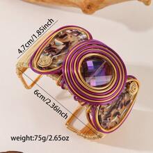 纯手工重工珠子编织、绕线、铝丝拉伸、塑料树脂、米博、西亚、中东、宴会度假、时尚复古流行手链