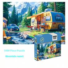 1件 2026新款1000片高难度绘画拼图，减压纸质拼图，博物馆级艺术品复制品，史迪奇玩具，旅行玩具，课堂减压玩具，迷你洗澡玩具，圣诞文具，减压球，生日礼物，圣诞礼物，万圣节礼物，平安夜礼物，完美礼物，玩具，游戏 - 彩色 - 查看 15