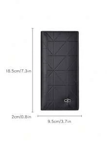 男士钱包，竖款，大容量，柔软皮革，送给爸爸、男朋友、搭配西装、新年、情人节的礼物