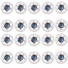 10/20/50/100 件万圣节装饰假眼球，1.57 英寸恐怖血丝眼球，细致静脉设计，恐怖万圣节派对用品 - 彩色 - 查看 10