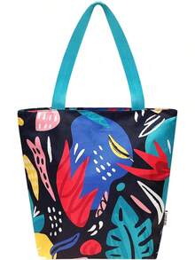 Euuztu Wrapables Carryall Shopping Travel Tote Bag With Durable Ripstop Polyester - Foldable, Waterproof, And OEKO-TEX Certified, Large, Foliage - Lớn, tối màu, kiểu cổ điển - Xem 11